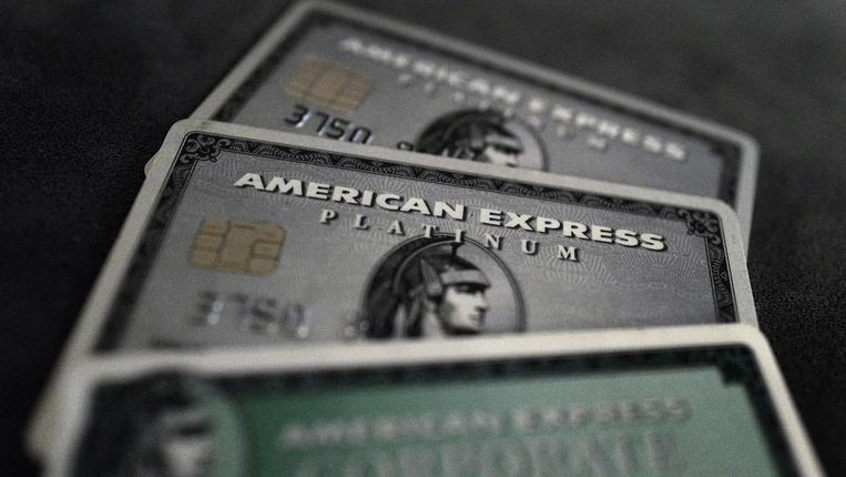 A picture of American Express credit cards