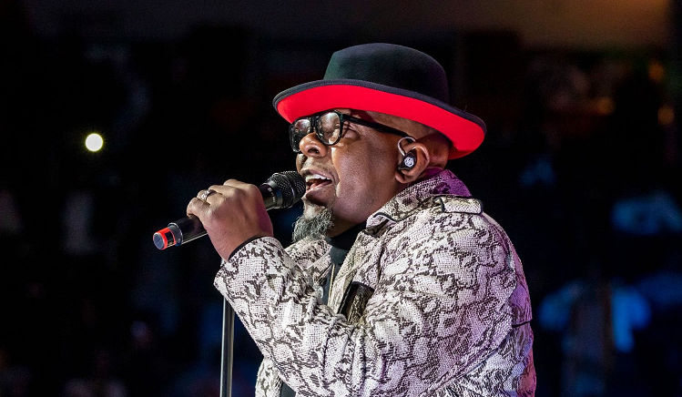 Bobby Brown performs onstage during "The Culture Tour" at Little Caesars Arena.
