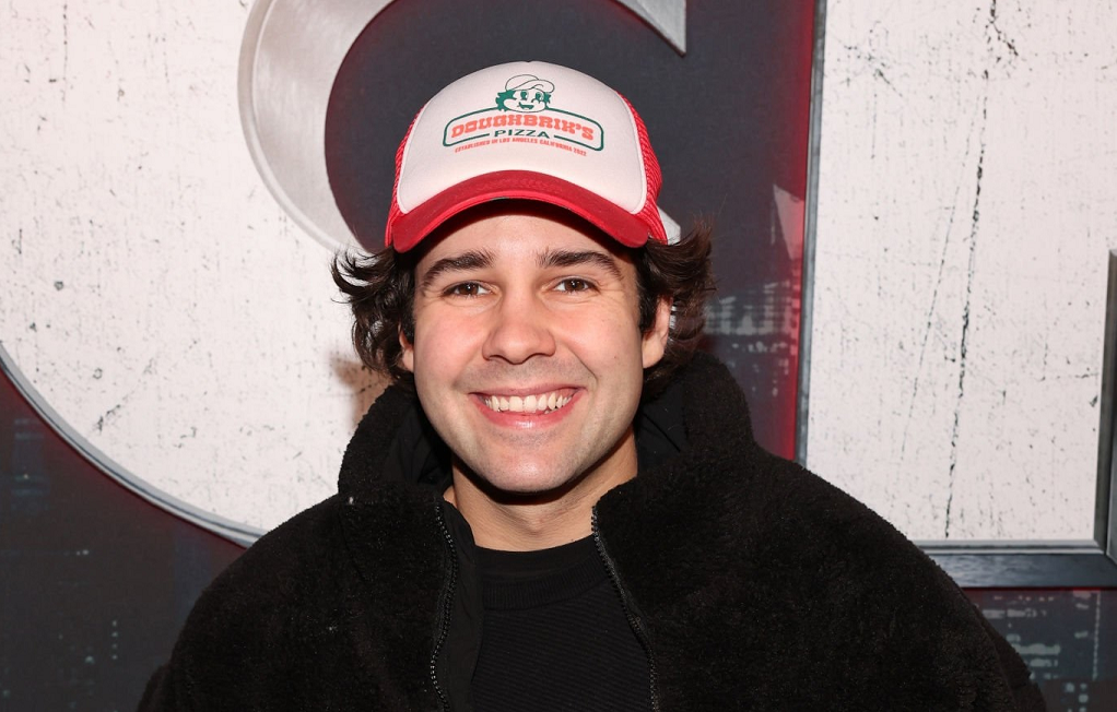 YouTuber David Dobrik attended an influencer screening of Paramount Pictures and Spyglass Media Group's film "Scream VI" at the Saban Theatre.