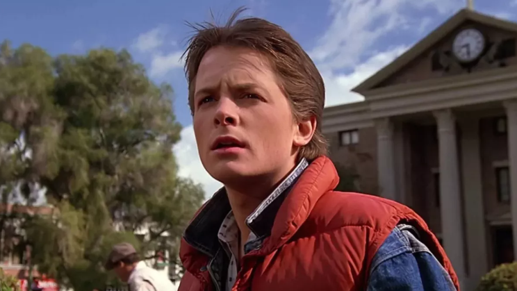 Michael J Fox at Back to the Future 